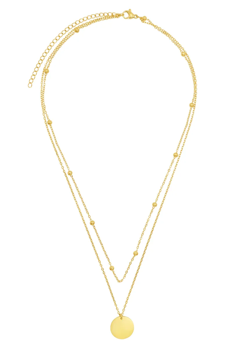 Halskette - goldfarbend