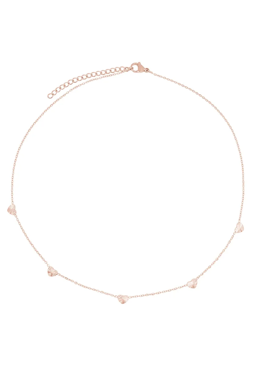 Halskette - rose goldfarbend