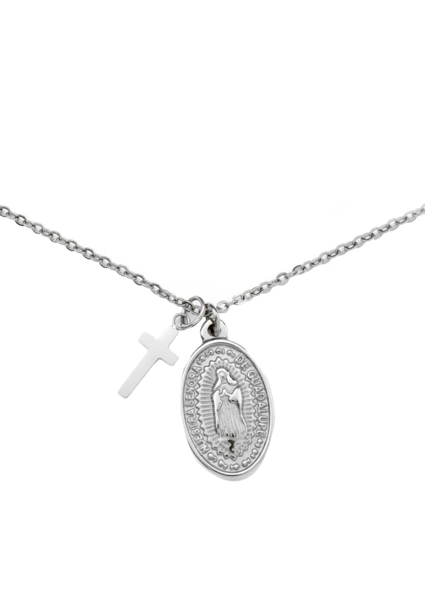 Halskette - silver-coloured