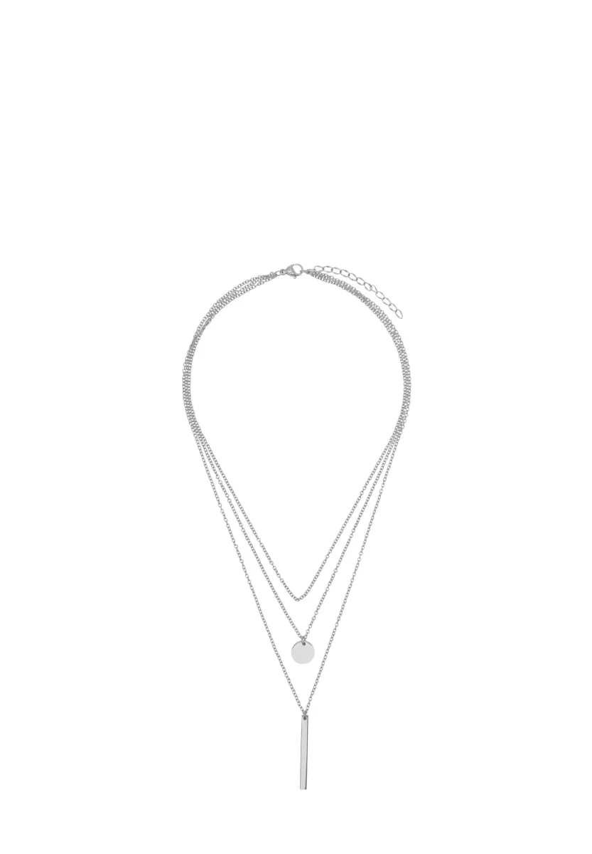 HALVA - Halskette - silberfarben poliert