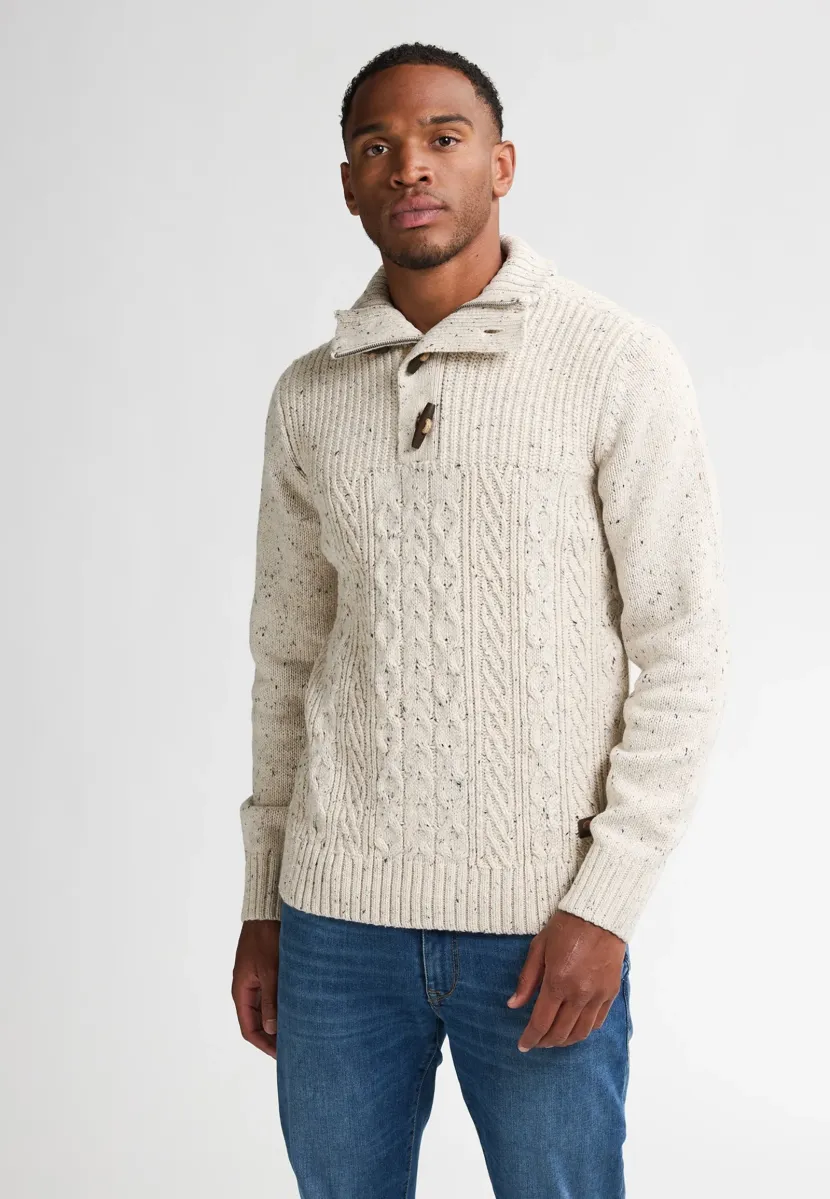 HAMILTON - Strickpullover - antique white melee
