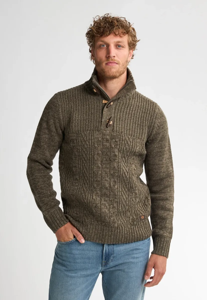 HAMILTON - Strickpullover - mossy stone