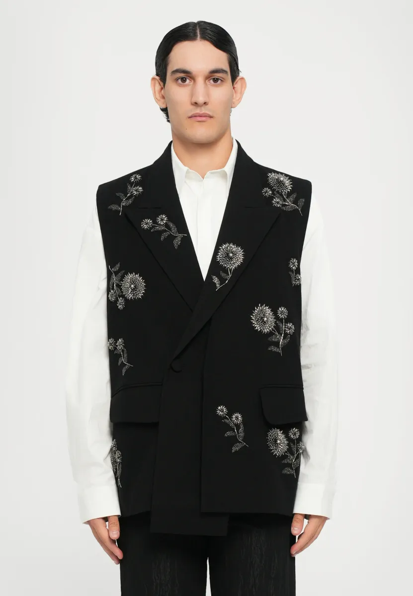 HANDCRAFTED MARIGOLD  - Weste - black