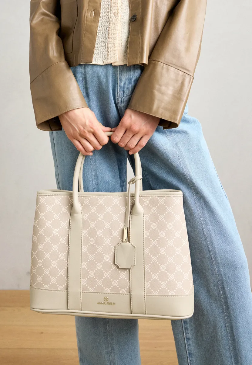 Handtasche - braun/beige