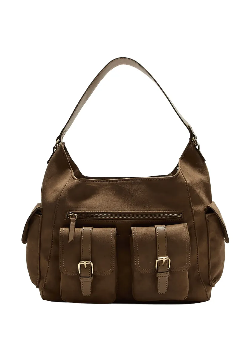 Handtasche - mottled brown