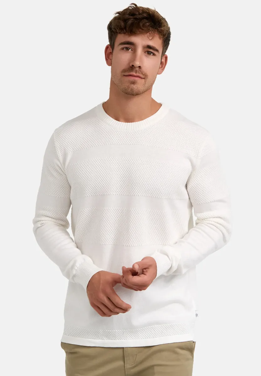 HANNES - Strickpullover - snow white