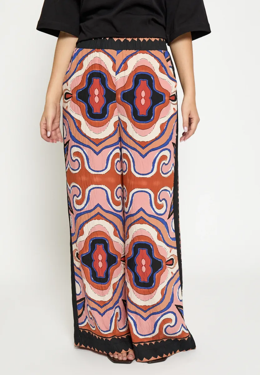 HANNY - Stoffhose - strawberry ice print