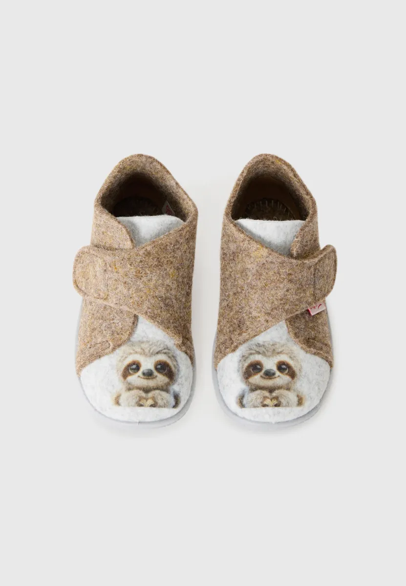 HAPPY OCTI UNISEX - Hausschuh - beige