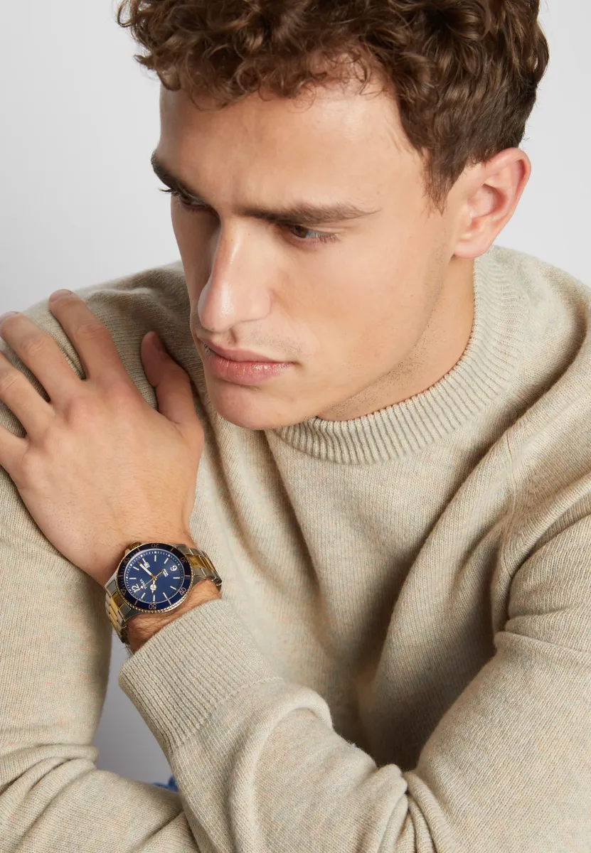 HARBORSIDE 42 mm BRACELET - Uhr - silver-coloured/gold-coloured/blue