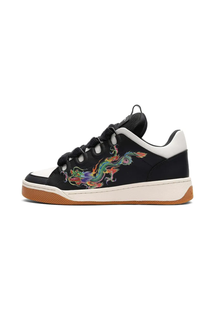 HARDFLIP LOW - DRAGONS - Skateschuh - black/white
