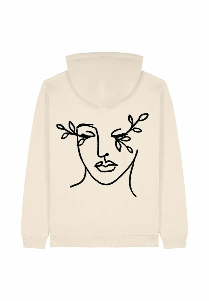 HARMONY EMBROIDERY HEAVYWEIGHT - Kapuzenpullover - off white