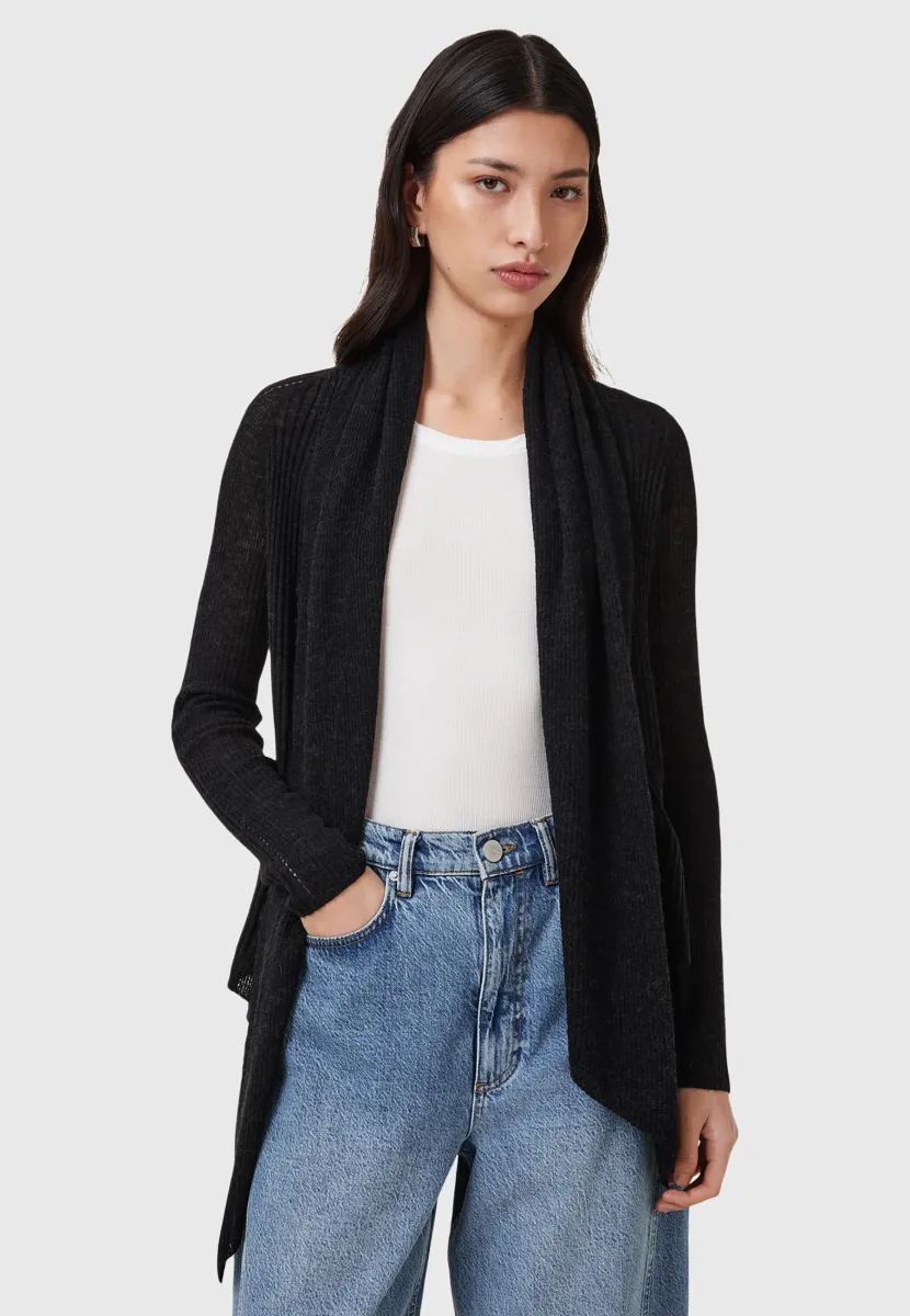 HARPER CARDIGAN - Strickjacke - black