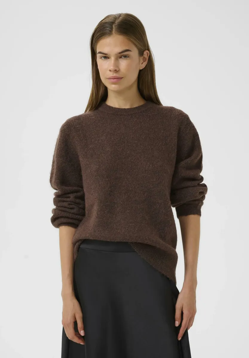 HARRIETIW SLEEVE PULLOVER - Strickpullover - hot fudge