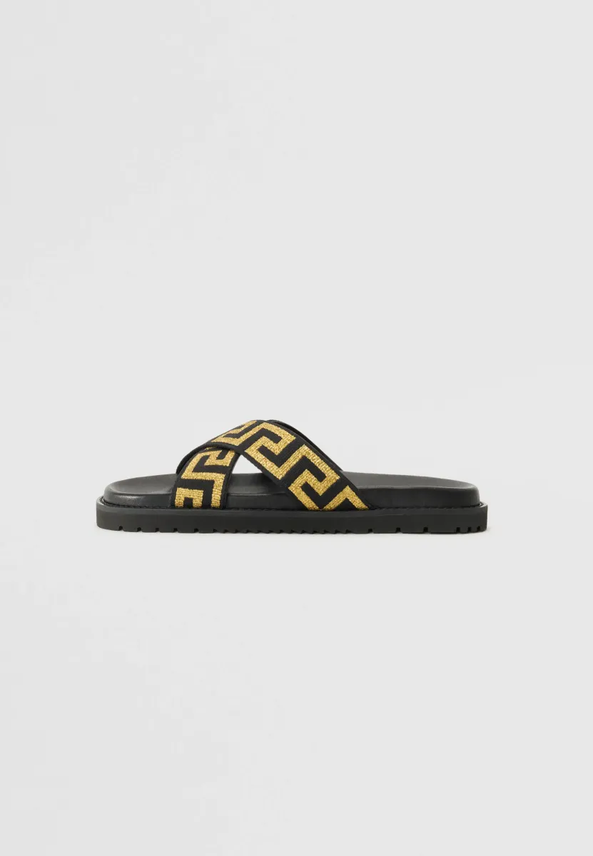 Hausschuh - black/gold