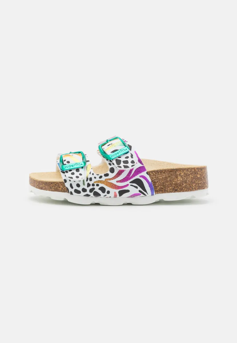 Hausschuh - white/multi-coloured