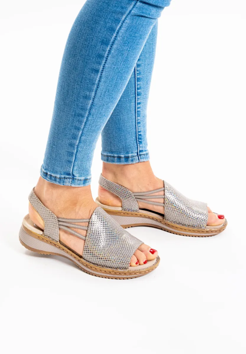 HAWAII - Keilsandalette - beige