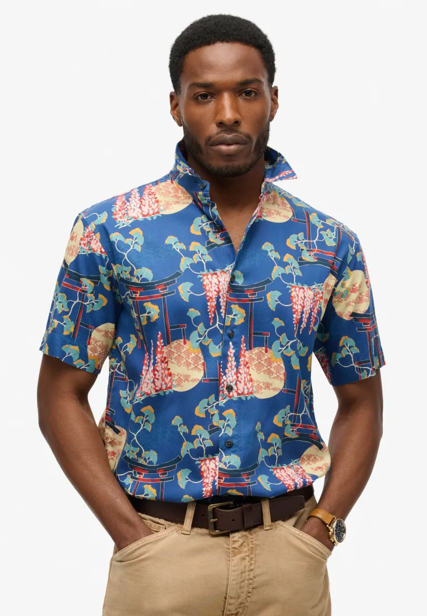 HAWAIIAN BOX FIT - Hemd - wisteria blue