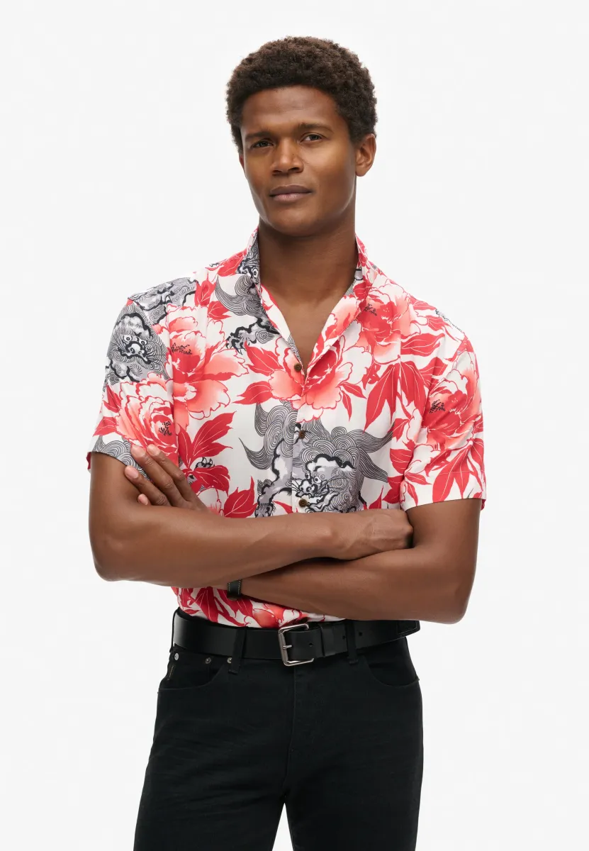 HAWAIIAN RESORT - Hemd - karashishi red