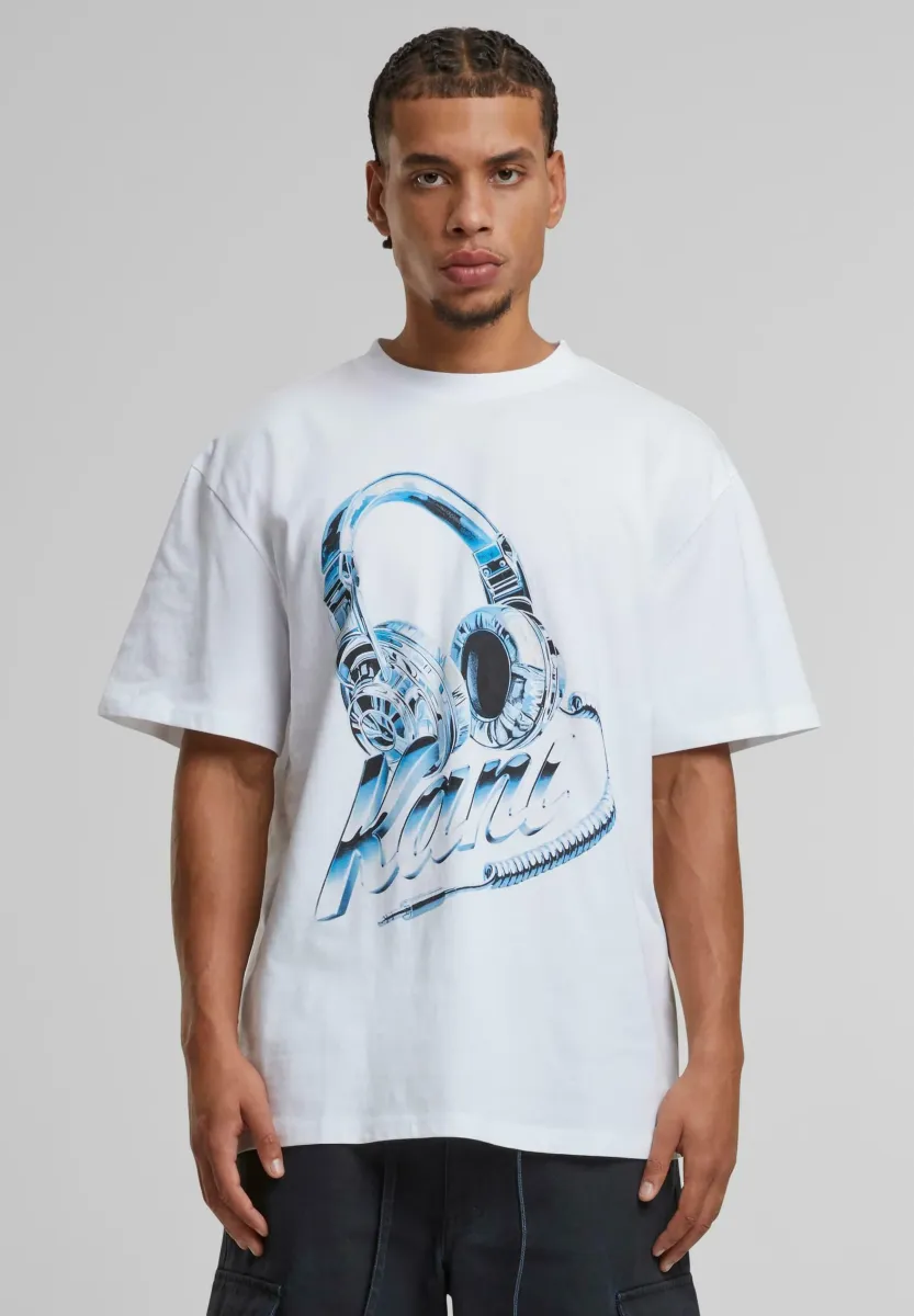 HEADPHONE  - T-Shirt print - white