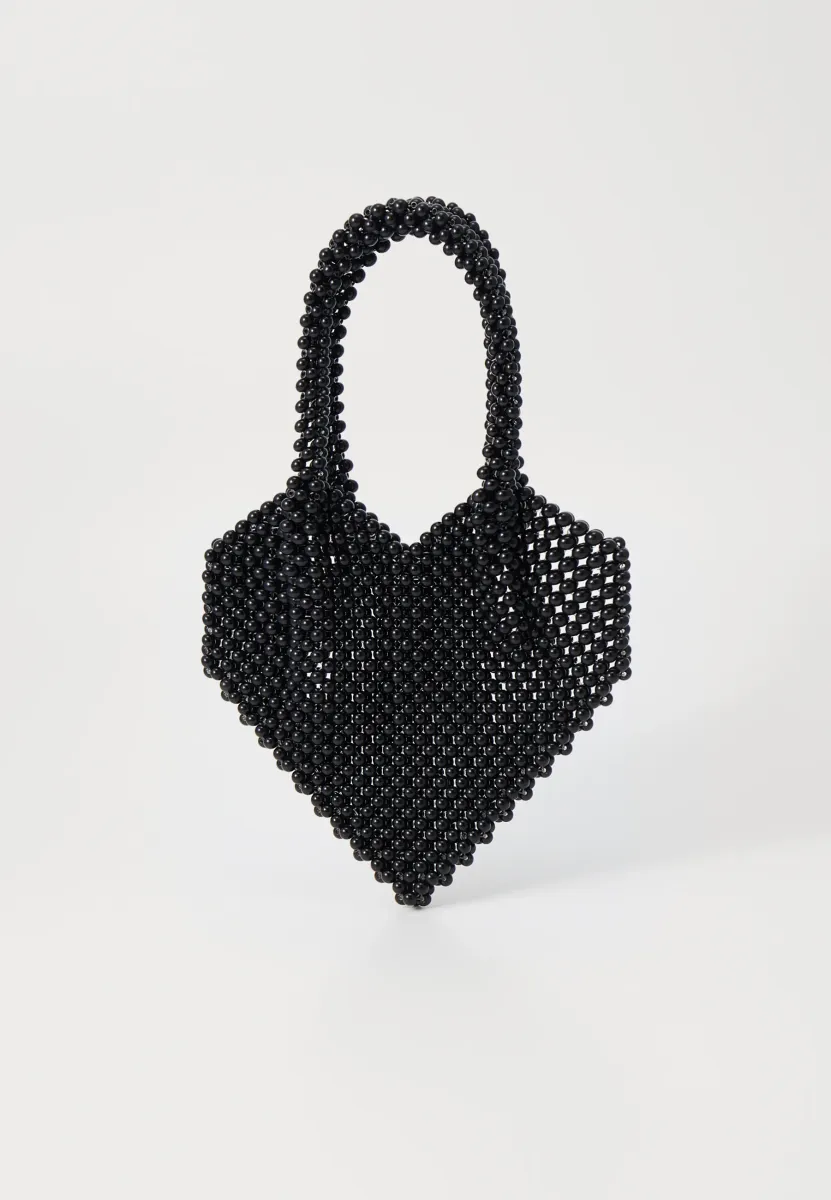 HEART BAG - Handtasche - black