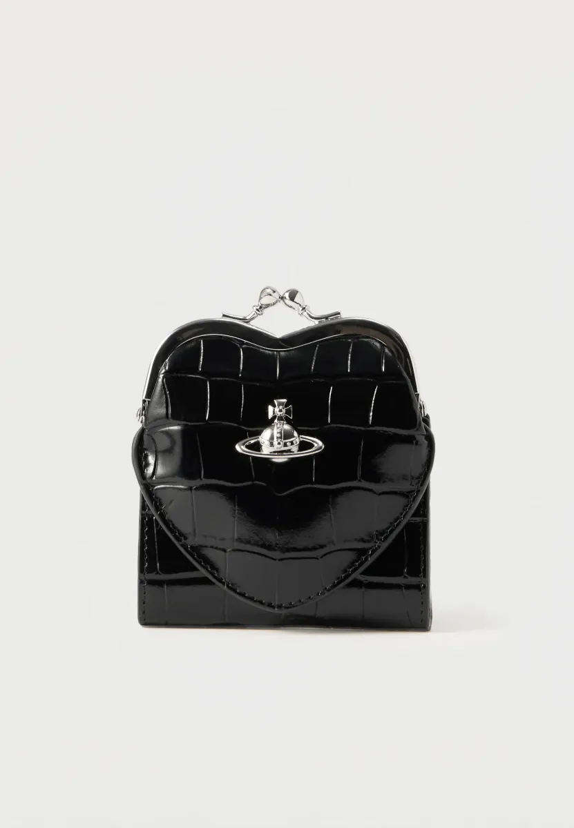 HEART FRAME WALLET - Geldbörse - black