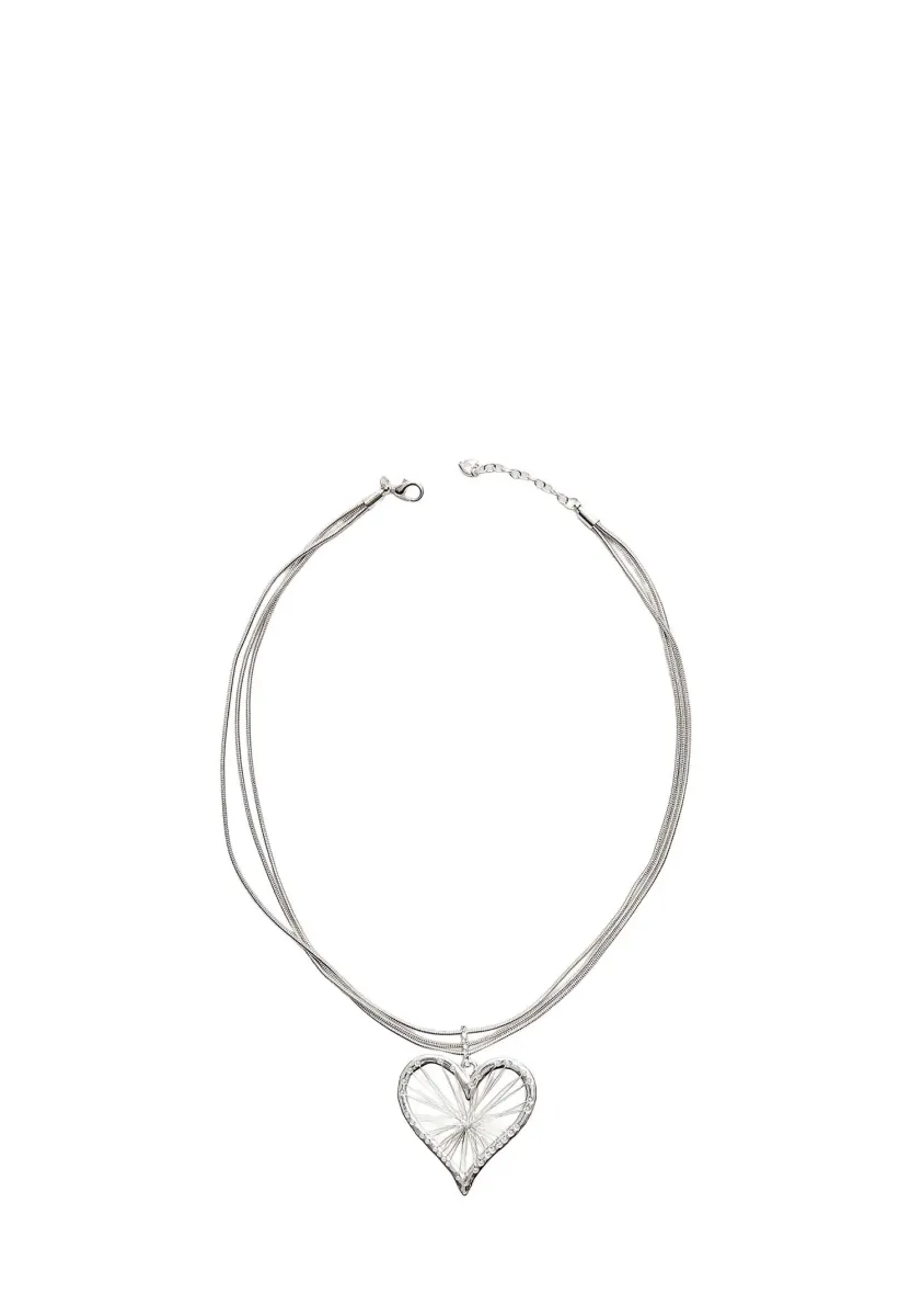 HEART - Halskette - metallic grey