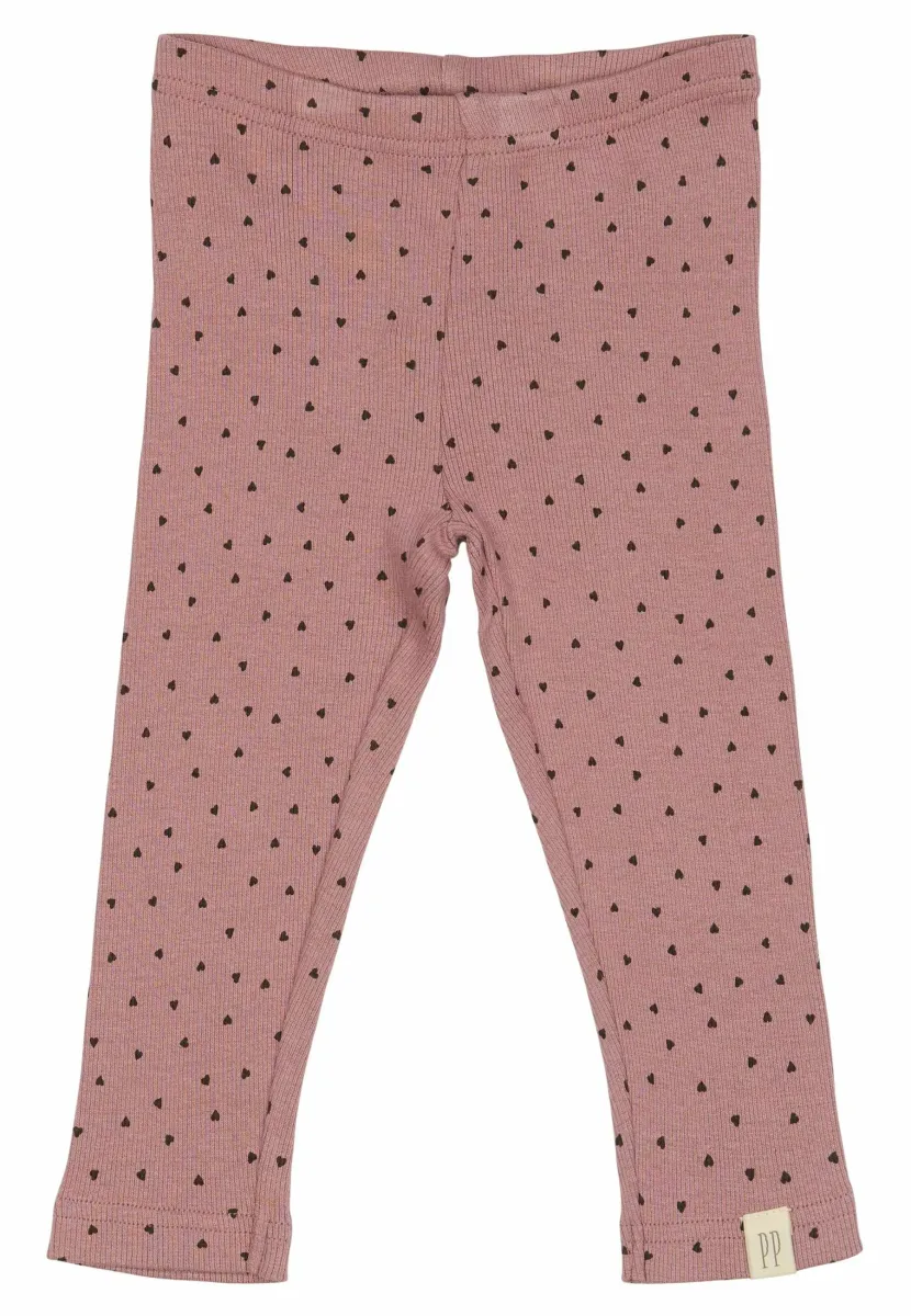 HEART - Leggings - Hosen - nostalgic rose coffee bean