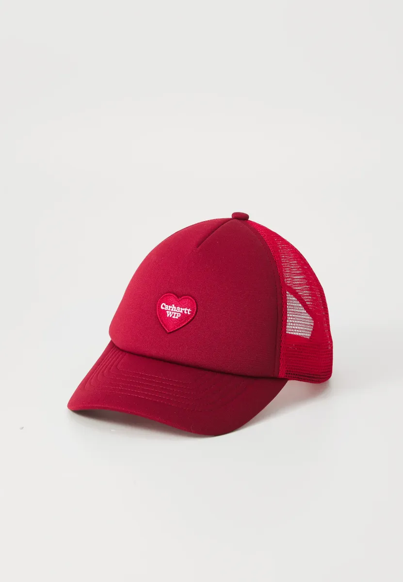HEART PATCH TRUCKER UNISEX - Cap - scarlet