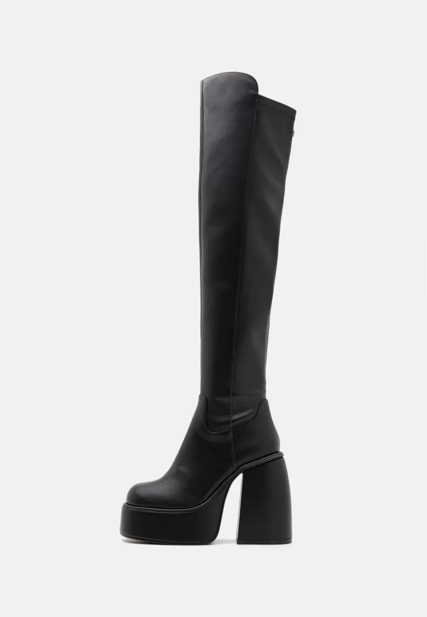 HEART STRETCH BOOT - Plateaustiefel - black