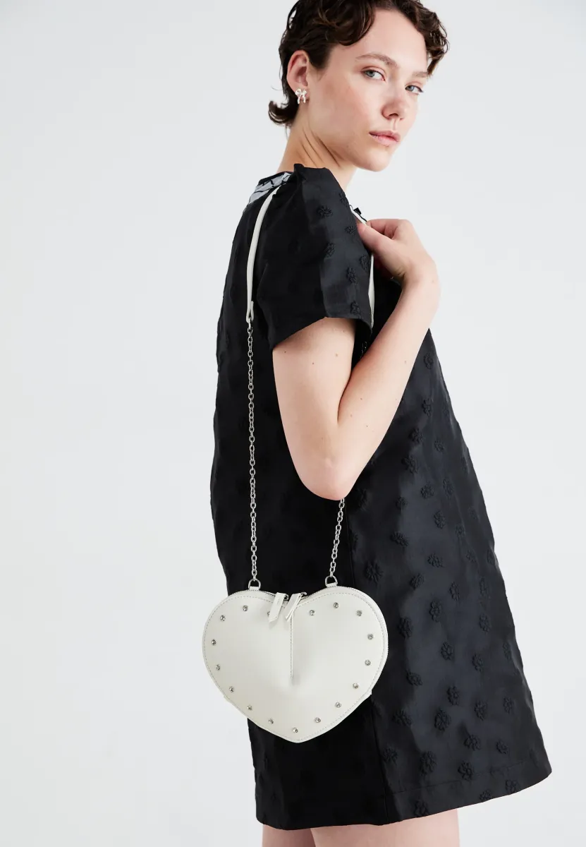 HEART - Umhängetasche - off-white
