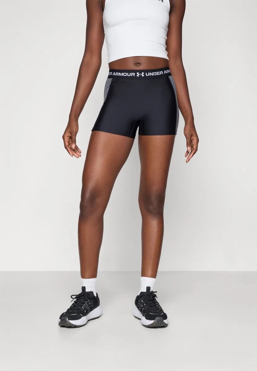 HEATGEAR RIB SHORTY - Tights - black/castlerock/white