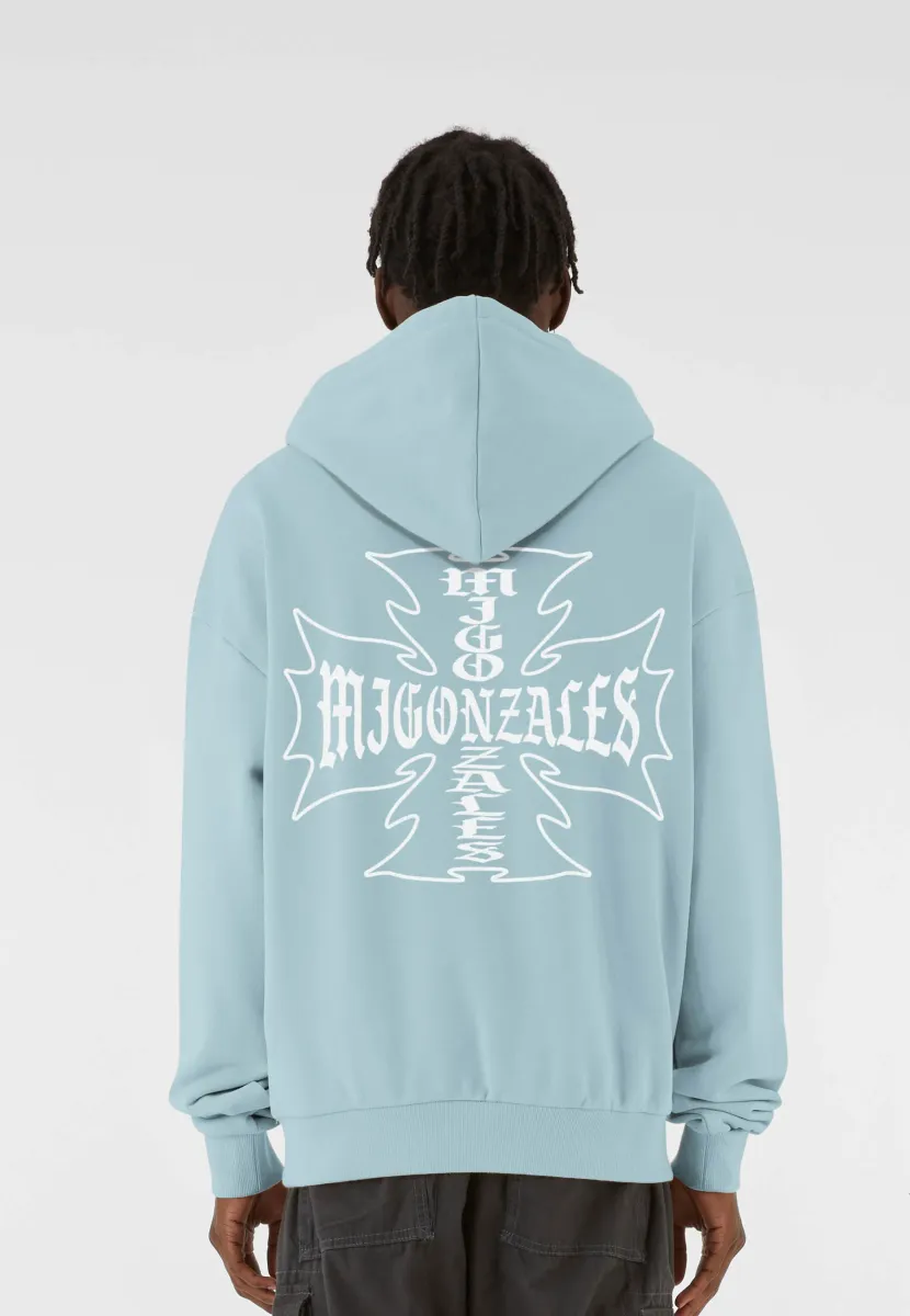 HEAVY - IRON CROSS - Kapuzenpullover - oceanblue