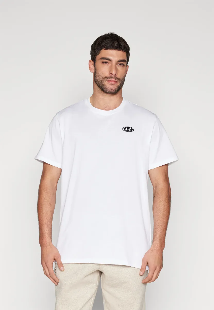 HEAVYWEIGHT LEFT CHEST PATCH - T-Shirt basic - white/black