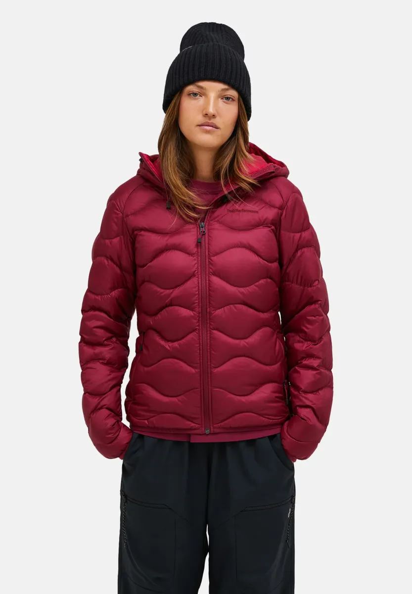 HELIUM HOOD - Daunenjacke - vertical zenith/tech burgundy/