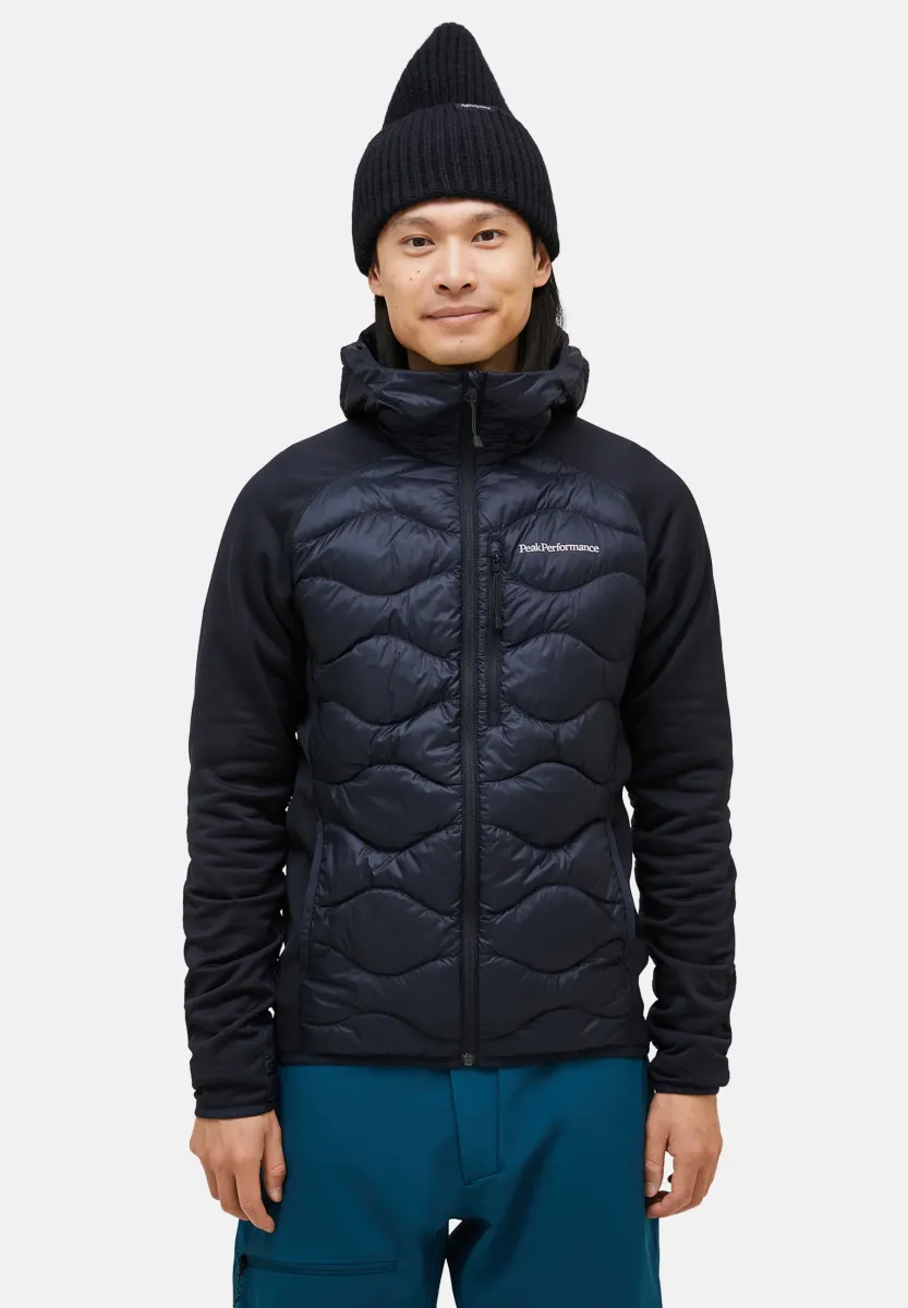 HELIUM HYBRID HOOD - Daunenjacke - black