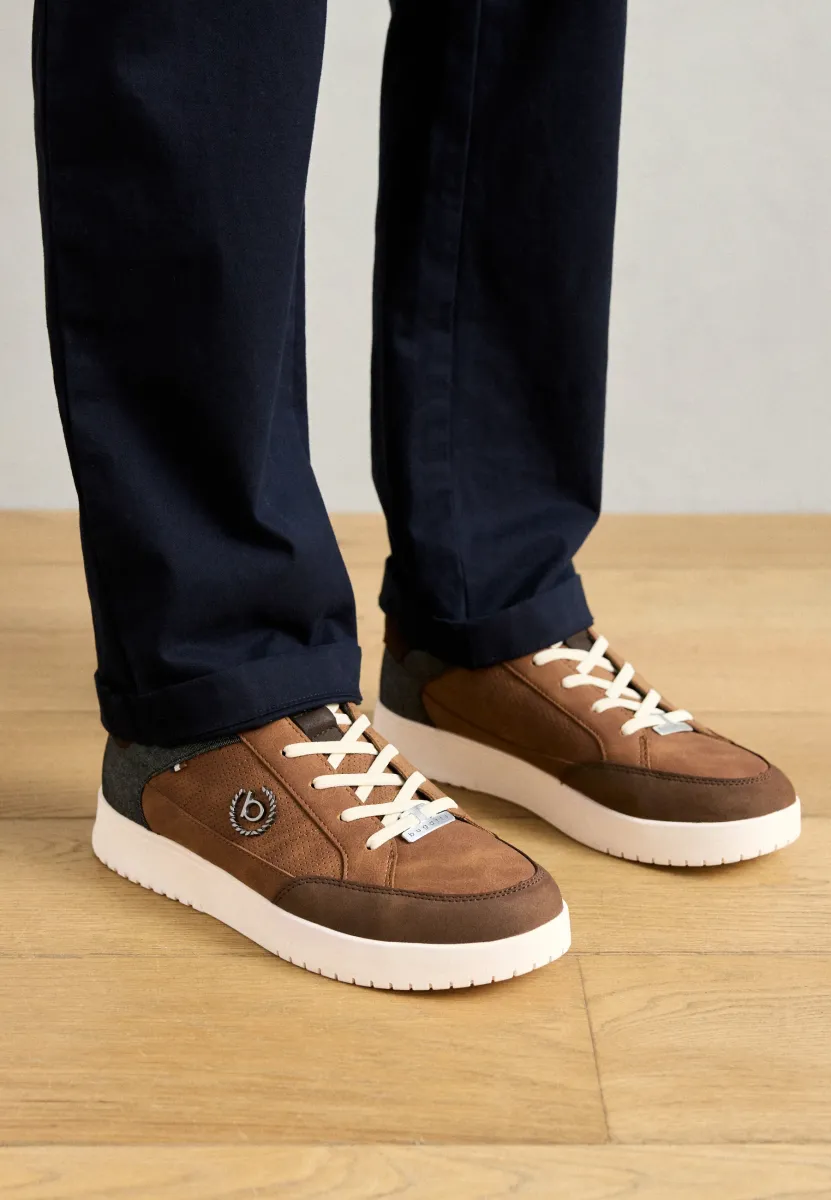 HELIUM - Sneaker low - cognac/dark grey