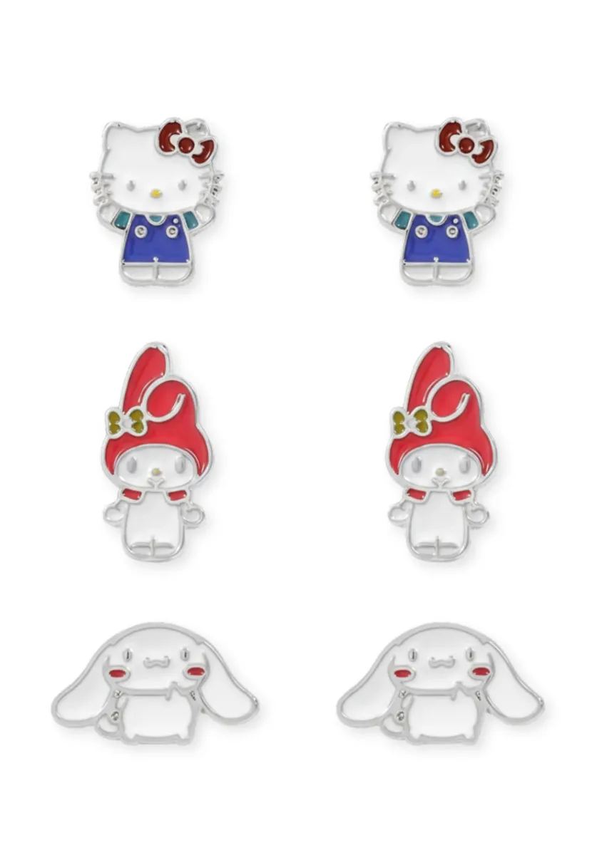 HELLO KITTY & FRIENDS 3ER -SET - Ohrringe - multicolor