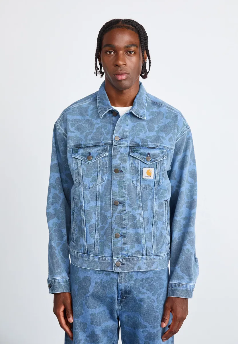 HELSTON JACKET - Jeansjacke - blue bleached