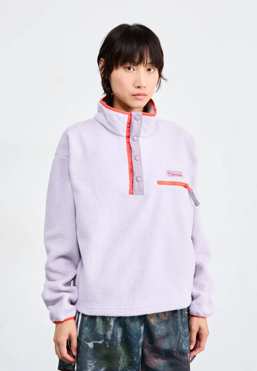 HELVETIA™ II CROPPED HALF SNAP - Fleecepullover - lavender/shale purple/zing