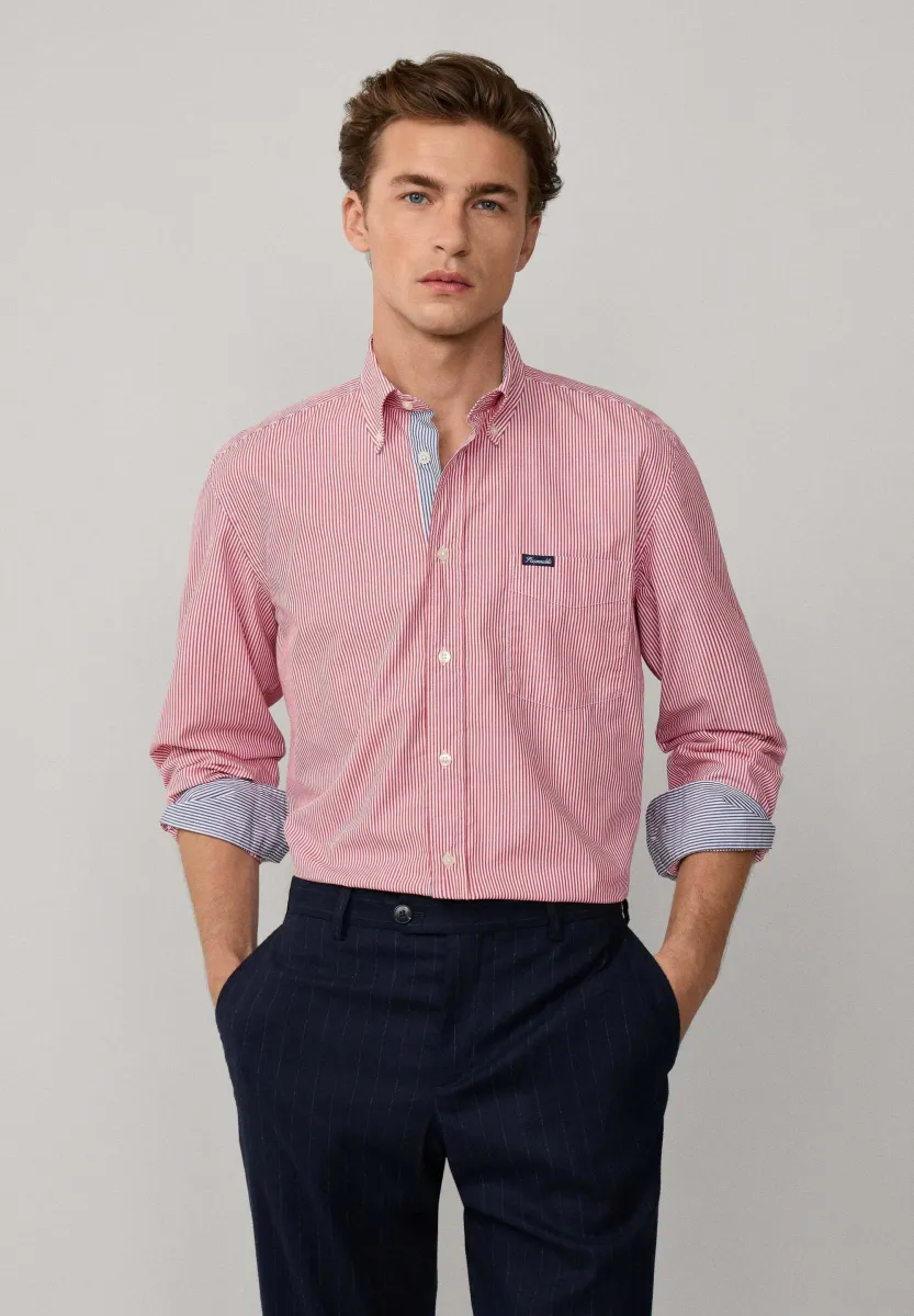 Hemd - berry red