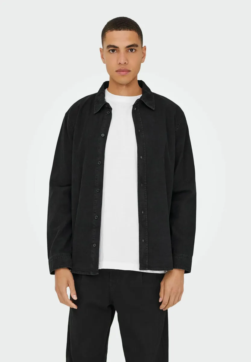 Hemd - black denim