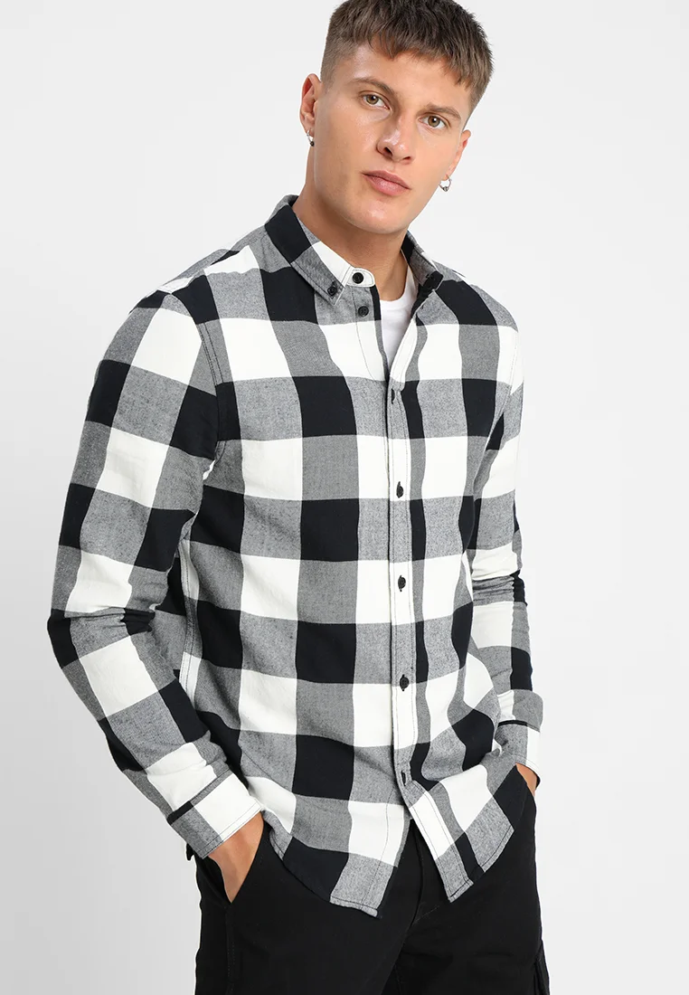 Hemd - black/white