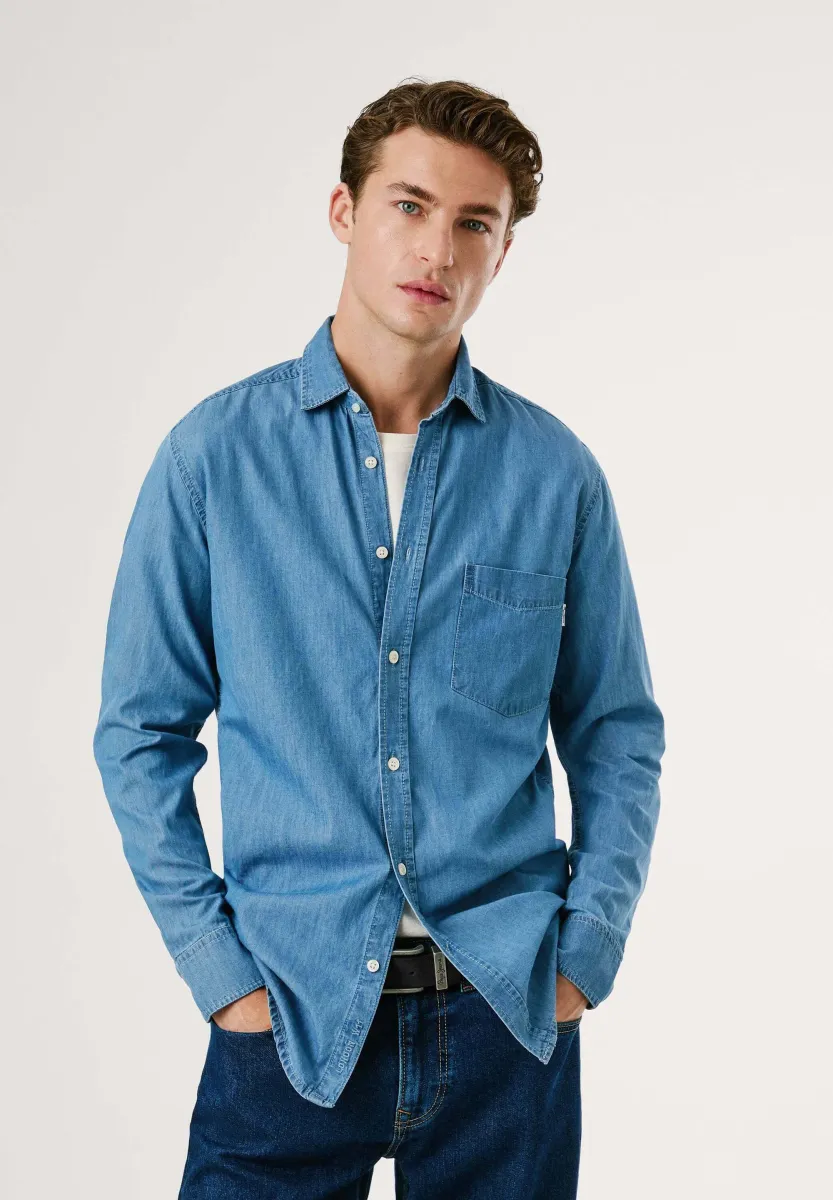 Hemd - clean true blue nd