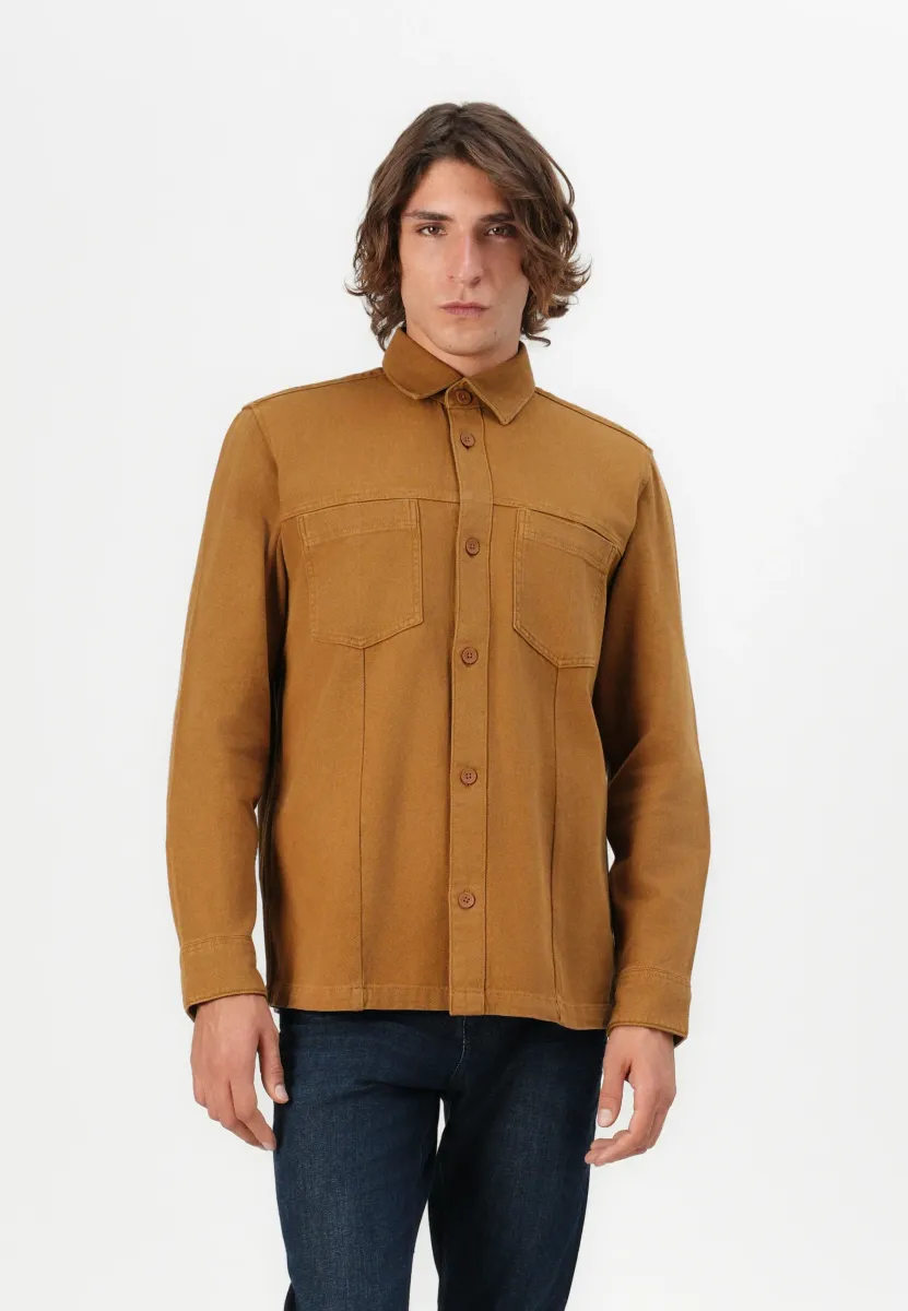Hemd - deep cognac