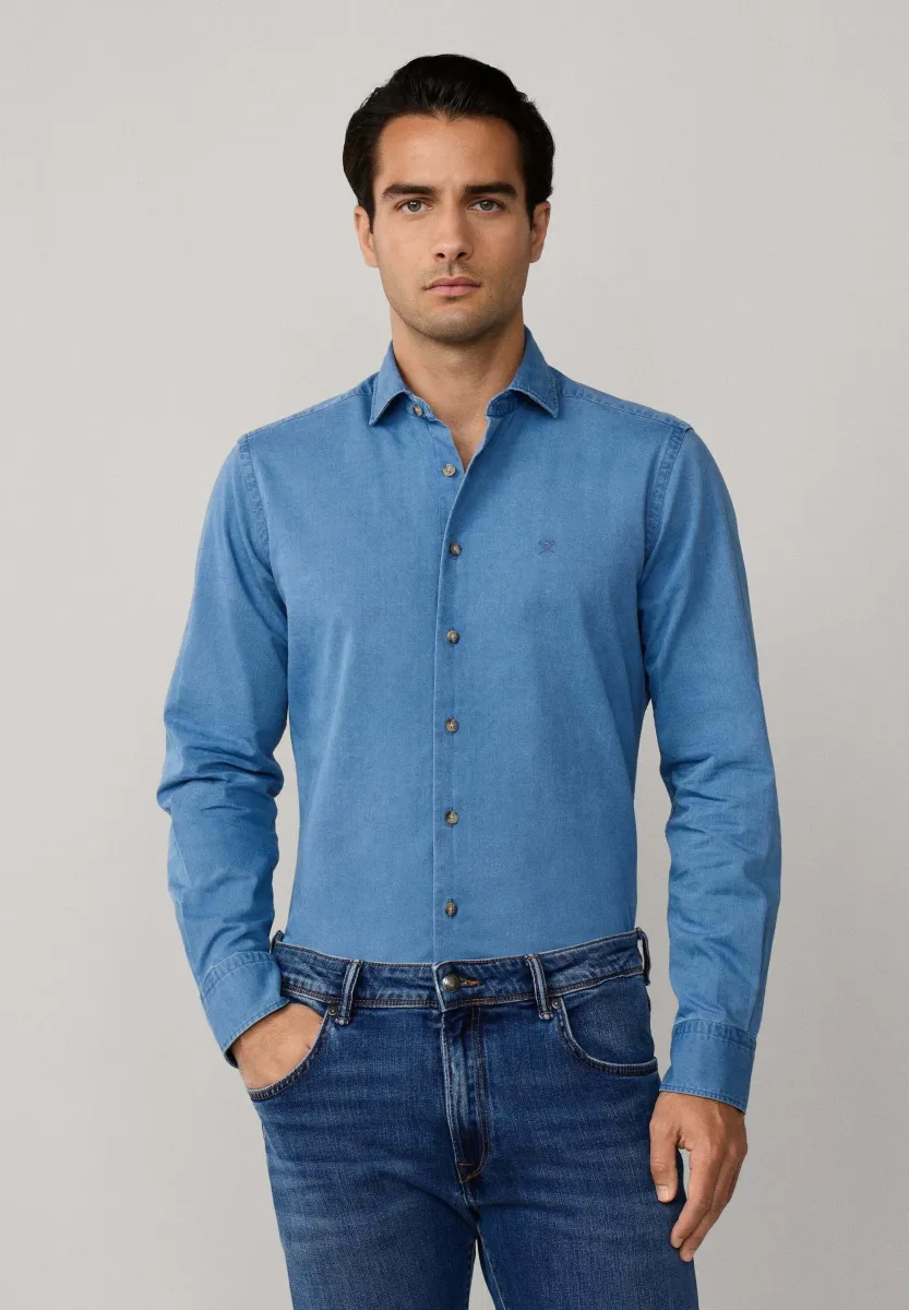 Hemd - denim blue