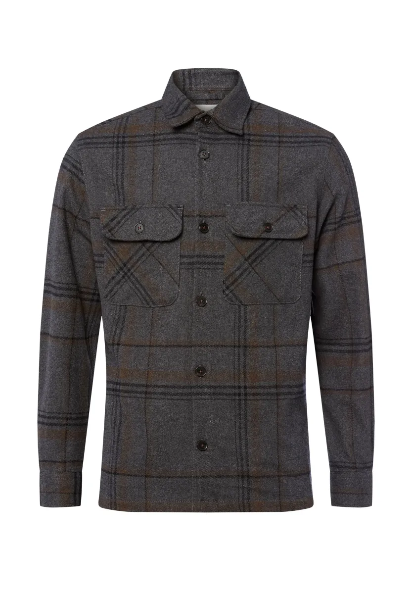 Hemd - grau beige
