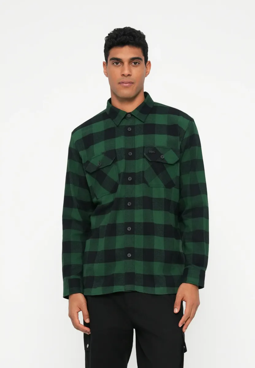 Hemd - green/black