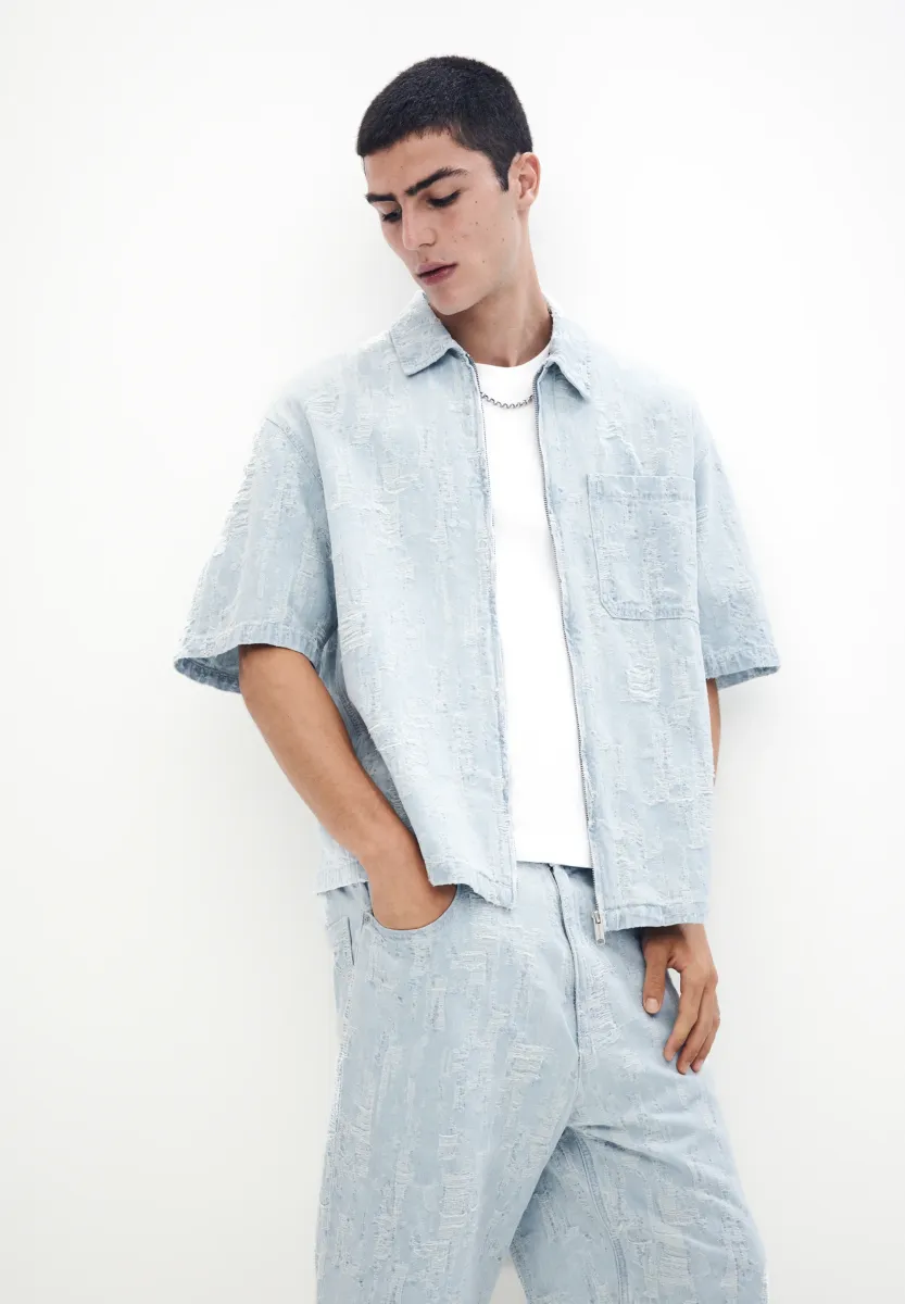 Hemd - light blue denim