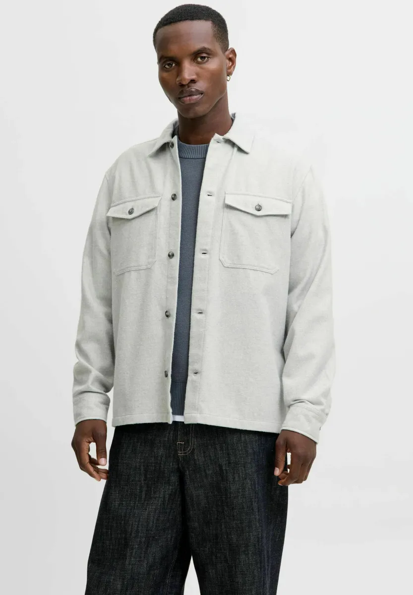 Hemd - light grey melange