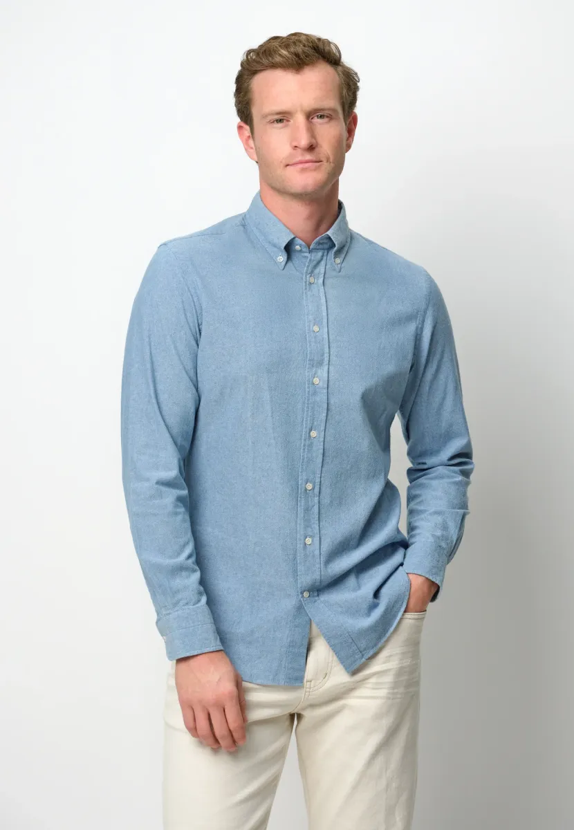 Hemd - mid blue